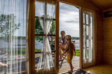 Фото номера Бунгало Делюкс Кемпинги Island Dole Tiny House г. Саласпилс 6